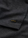 Ombre Clothing Čierne pánske henley tričko Ombre Clothing