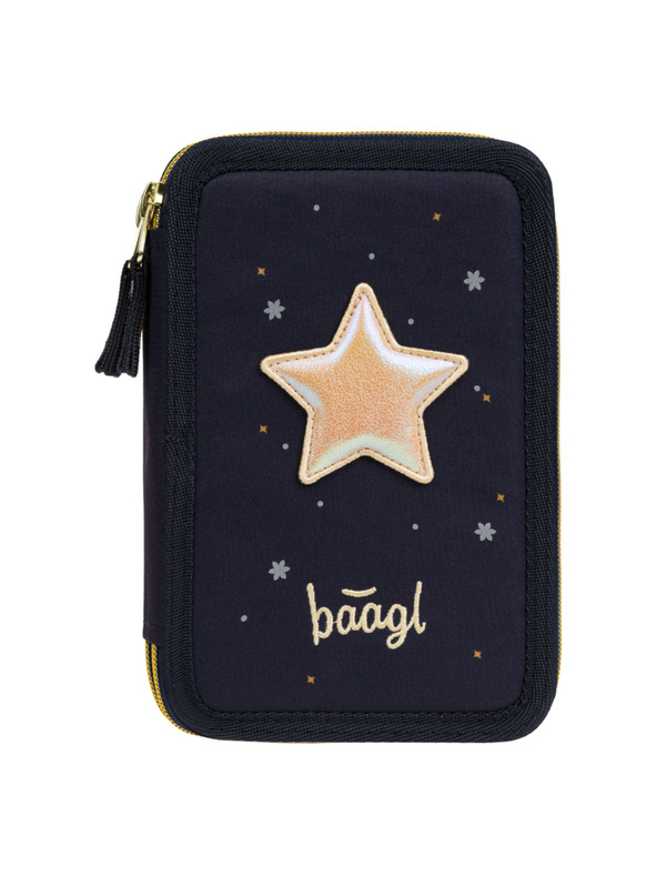 BAAGL  BAAGL Školský peračník trojpatrový Unicorn Gold