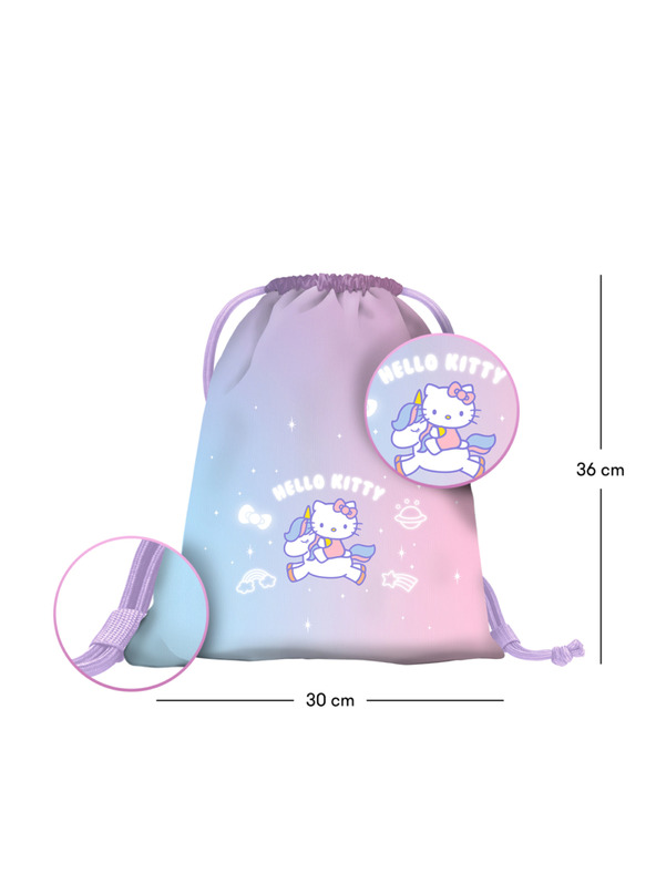 BAAGL  BAAGL Predškolský vreckový batoh Hello Kitty Unicorn GRS
