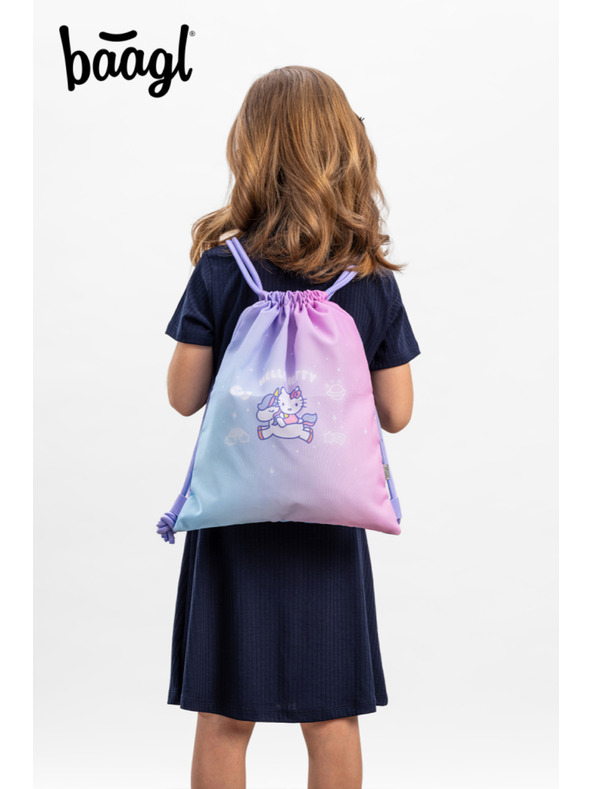 BAAGL  BAAGL Predškolský vreckový batoh Hello Kitty Unicorn GRS