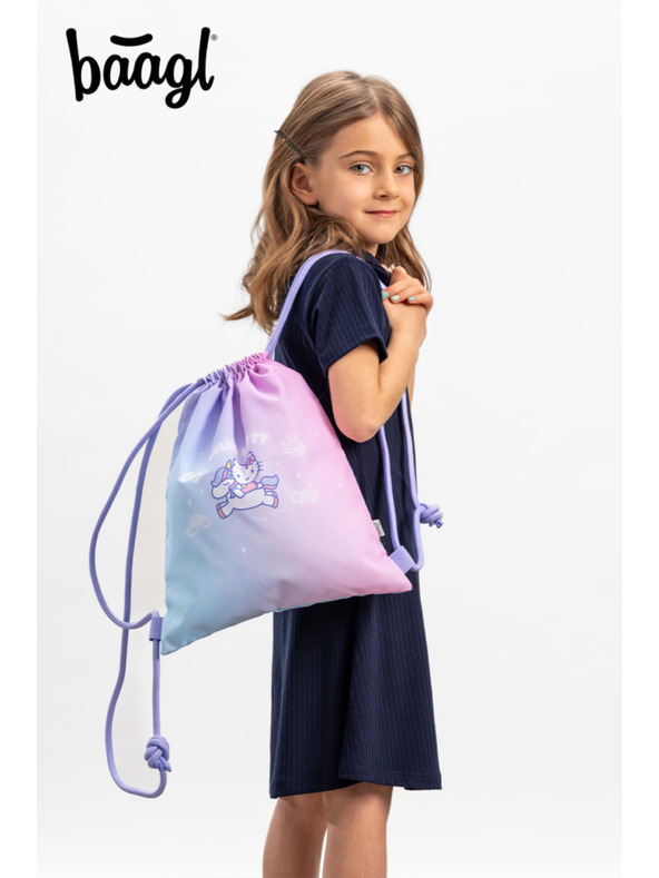 BAAGL  BAAGL Predškolský vreckový batoh Hello Kitty Unicorn GRS