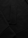 Ombre Clothing Pánska mikina na gombíky so stojačikom - čierna V6 OM-SSZP-0240 Ombre Clothing