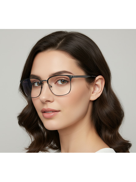 VEYREY VeyRey nerd slnečné okuliare Binfy čierna obruba čiré sklá