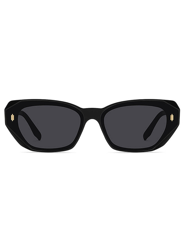 VEYREY VeyRey cat-eye acetátové polarizačné slnečné okuliare Oghash čierna obruba čierne sklá