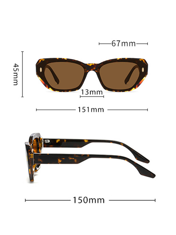 VEYREY VeyRey cat-eye acetátové polarizačné slnečné okuliare Oghash čierna obruba čierne sklá
