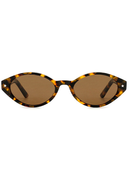 VEYREY VeyRey dámske cat-eye acetátové polarizačné slnečné okuliare Aest leopard obruba hnedá sklá