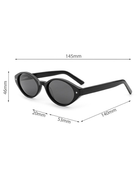 VEYREY VeyRey dámske cat-eye acetátové polarizačné slnečné okuliare Aest hnedá obruba žltá sklá