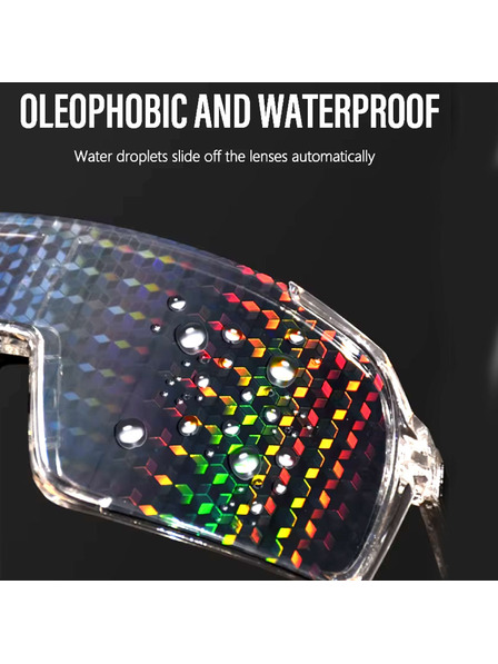 VEYREY VeyRey športové slnečné okuliare Ogharod (hologram Carbon) transparentný rám viacfarebné sklá