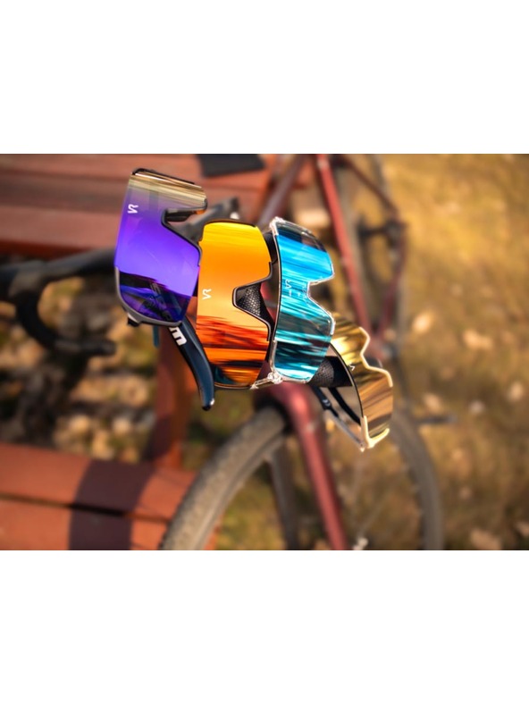 VEYREY VeyRey detské športové slnečné okuliare Wegub biely rám zlaté sklá
