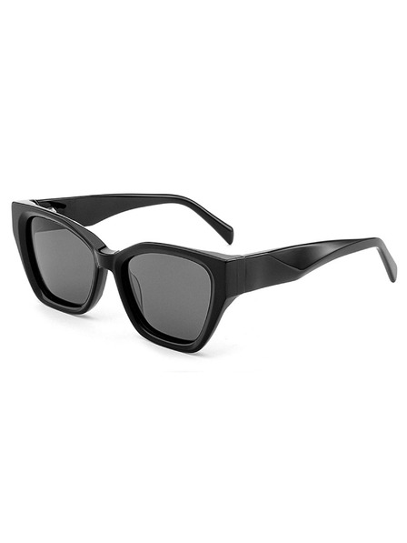 VEYREY VeyRey cat-eye acetátové polarizačné slnečné okuliare Antitot čierna obíjačka čiernéeklá