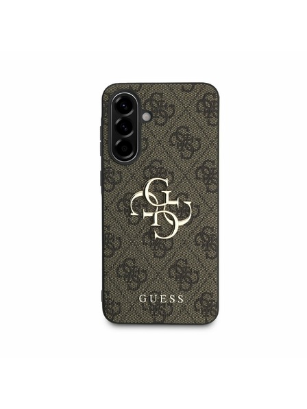 Guess Guess PU 4G Metal Logo Zadný Kryt pre Samsung Galaxy A56 Brown