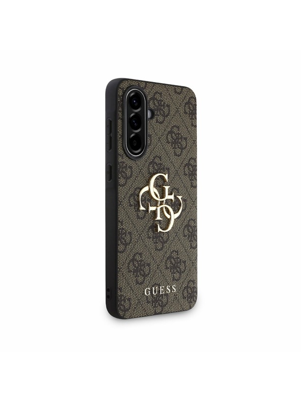 Guess Guess PU 4G Metal Logo Zadný Kryt pre Samsung Galaxy A56 Brown