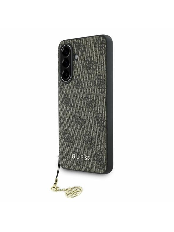 Guess Guess 4G Charm Zadný Kryt pre Samsung Galaxy A56 Brown