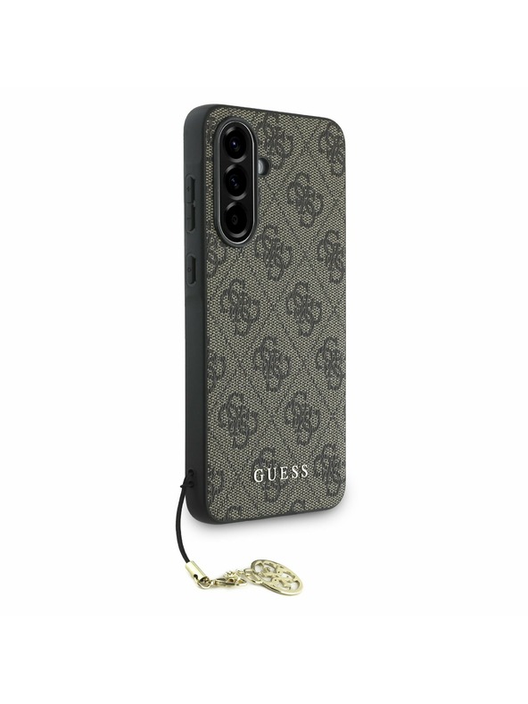 Guess Guess 4G Charm Zadný Kryt pre Samsung Galaxy A56 Brown