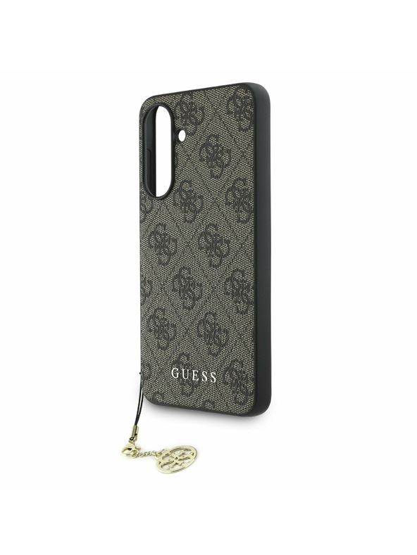 Guess Guess 4G Charm Zadný Kryt pre Samsung Galaxy A56 Brown