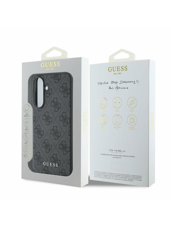 Guess Guess 4G Zadný Kryt pre Samsung Galaxy A56 Grey