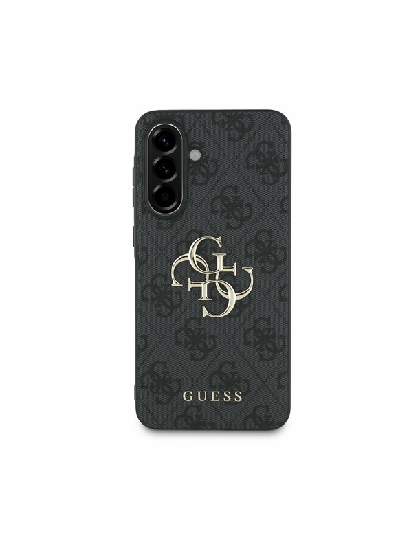 Guess Guess PU 4G Metal Logo Zadný Kryt pre Samsung Galaxy A56 Grey