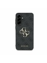 Guess Guess PU 4G Metal Logo Zadný Kryt pre Samsung Galaxy A56 Grey