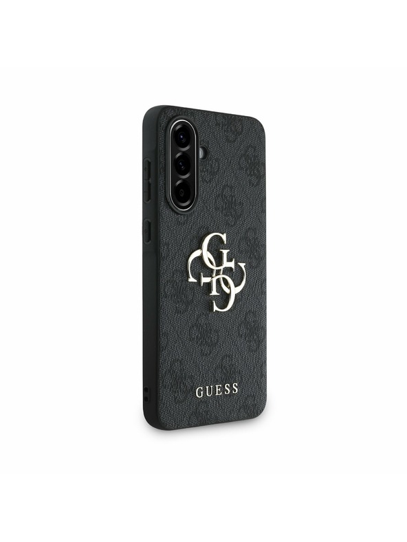 Guess Guess PU 4G Metal Logo Zadný Kryt pre Samsung Galaxy A56 Grey