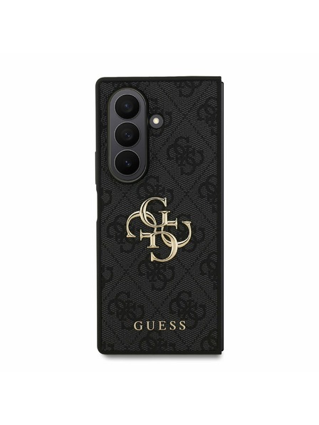 Guess Guess PU 4G Metal Logo Zadný Kryt pre Samsung Galaxy Z Fold 7 Grey