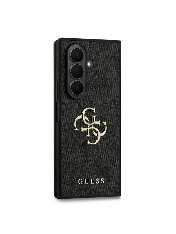 Guess Guess PU 4G Metal Logo Zadný Kryt pre Samsung Galaxy Z Fold 7 Grey