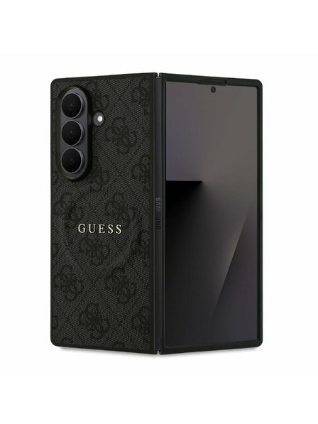 Guess Guess PU Leather 4G Colored Ring Magnetic Zadný Kryt pre Samsung Galaxy Z Fold 7 Black