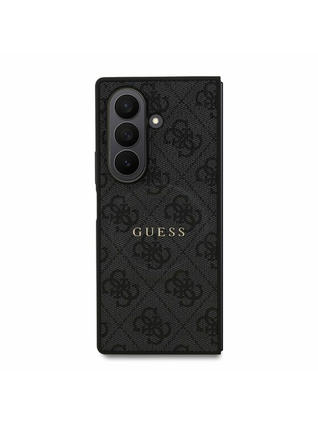 Guess Guess PU Leather 4G Colored Ring Magnetic Zadný Kryt pre Samsung Galaxy Z Fold 7 Black