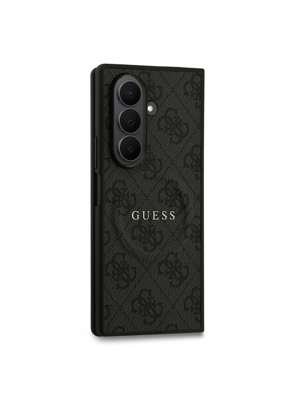 Guess Guess PU Leather 4G Colored Ring Magnetic Zadný Kryt pre Samsung Galaxy Z Fold 7 Black