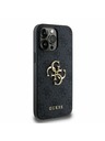 Guess Guess PU 4G Metal Logo Zadný Kryt pre iPhone 14 Pro Max Grey