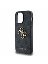 Guess Guess PU 4G Metal Logo Zadný Kryt pre iPhone 14 Pro Max Grey