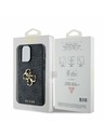 Guess Guess PU 4G Metal Logo Zadný Kryt pre iPhone 14 Pro Max Grey
