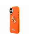 Guess Guess IML 4G Script Metal Logo Zadný Kryt pre iPhone 17 Orange