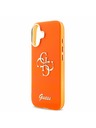 Guess Guess IML 4G Script Metal Logo Zadný Kryt pre iPhone 17 Orange