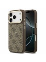 Guess Guess PU Leather 4G Gold Frame MagSafe Zadný Kryt pre iPhone 17 Pro Brown