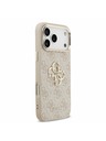 Guess Guess PU Leather 4G Metal Logo Gold Frame Zadný Kryt pre iPhone 17 Pro Max Pink