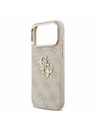Guess Guess PU Leather 4G Metal Logo Gold Frame Zadný Kryt pre iPhone 17 Pro Max Pink