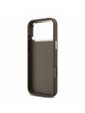 Guess Guess PU 4G Metal Logo Zadný Kryt pre iPhone 17 Pro Max Silver Brown
