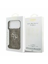 Guess Guess PU 4G Metal Logo Zadný Kryt pre iPhone 17 Pro Max Silver Brown