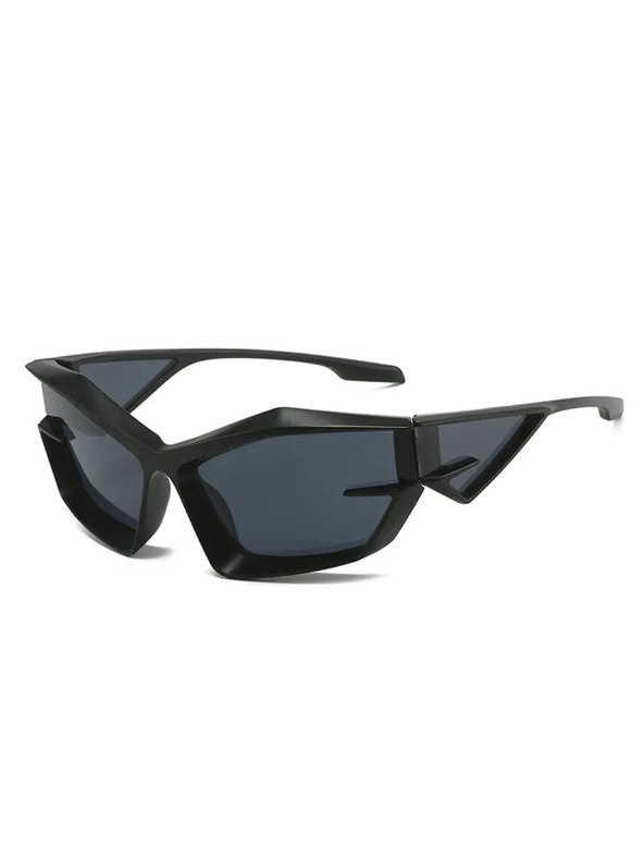 VEYREY VeyRey Unisex futuristické slnečné okuliare Calictor Black Universal