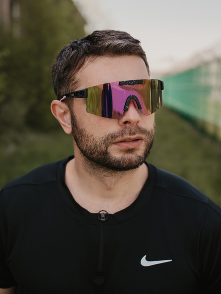 VEYREY Fialové unisex polarizačné športové slnečné okuliare VeyRey Sesto