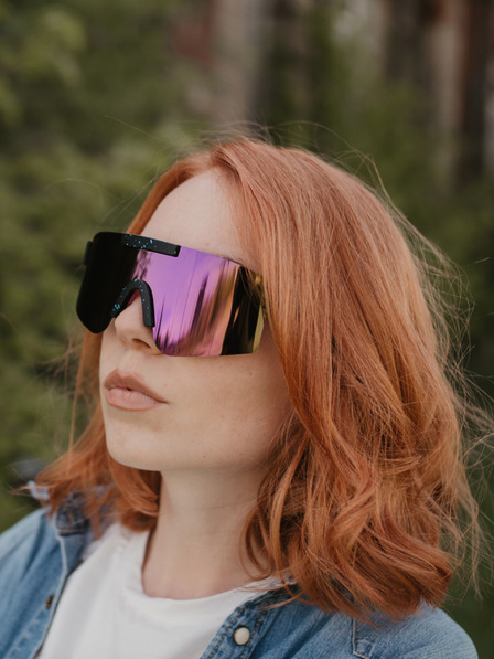 VEYREY Fialové unisex polarizačné športové slnečné okuliare VeyRey Sesto