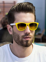 VEYREY Slnečné okuliare VeyRey Nerd Cool Yellow and White