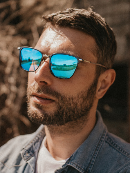 VEYREY Strieborné unisex polarizačné slnečné okuliare Veyrey Tickles