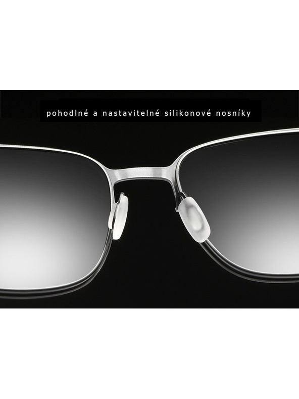 VEYREY Strieborné unisex polarizačné slnečné okuliare Veyrey Tickles