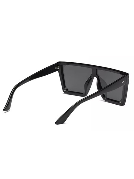 VEYREY Čierne unisex slnečné okuliare VeyRey Oversize Pholitu