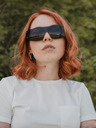 VEYREY Čierne unisex slnečné okuliare VeyRey Binneon