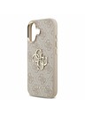 Guess Guess PU Leather 4G Metal Logo Gold Frame Zadný Kryt pre iPhone 17 Pink