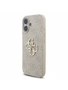 Guess Guess PU 4G Metal Logo Strap Zadný Kryt pre iPhone 17 Pink