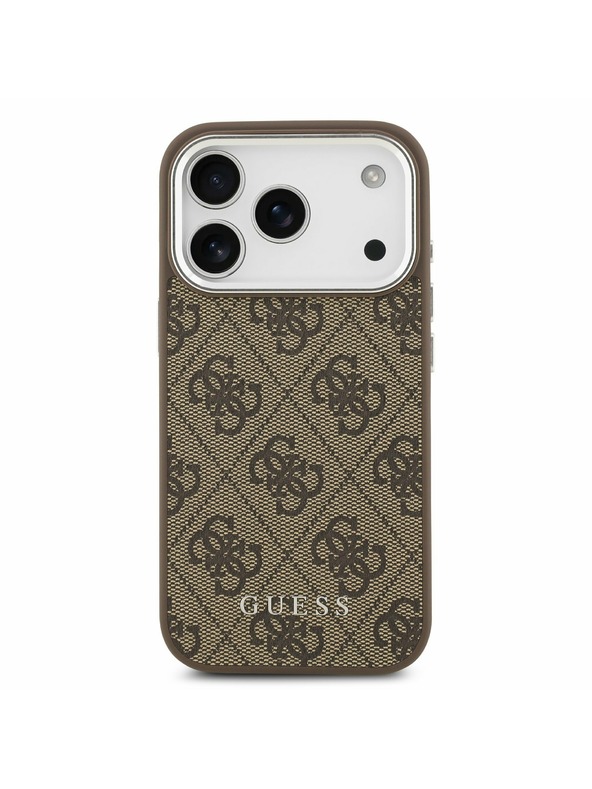 Guess Guess 4G MagSafe Zadný Kryt pre iPhone 17 Pro Brown