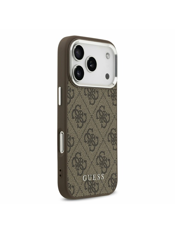 Guess Guess 4G MagSafe Zadný Kryt pre iPhone 17 Pro Brown
